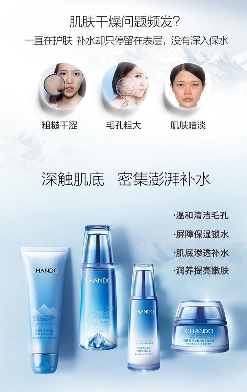 自然堂雪域精粹滋潤(rùn)套裝補(bǔ)水保濕化妝品洗面奶護(hù)膚品